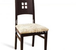 Трапезарен стол с тапицерия или кожена седалка.
