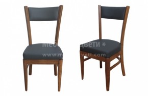 Стол Хавана Лукс от бук- 68 EUR > <br />
За дамаска в бежав и кафяв цвят.> <br />
Стол от бук с тапицирана седалка и облегалка.